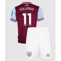 Dres West Ham United Niclas Fullkrug #11 Domaci za djecu 2024-25 Kratak Rukav (+ kratke hlače)